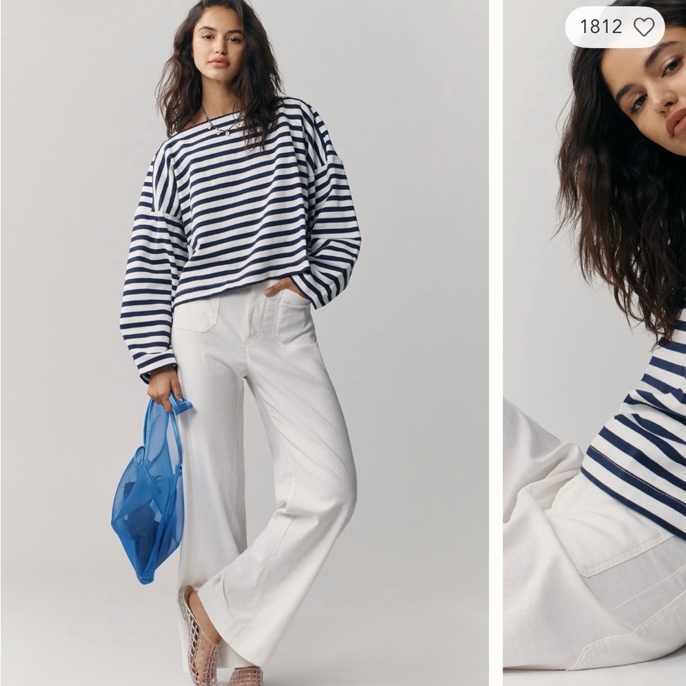 NWT Anthro Maeve Striped Top